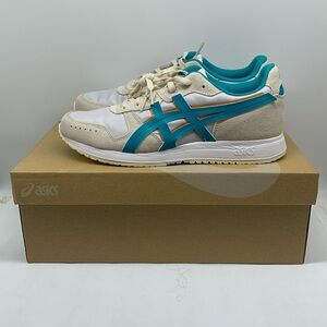 ASICS Women Lyte Classic Shoes Women Size 11.5 White/Lagoon 1202A301-100